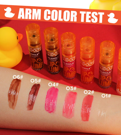 Duck Lip Plump Lip Oil Moisturizing Lip Gloss Mirror Finish, Water Nature Long-Lasting Gloss, Pearl Lip Glaze Set