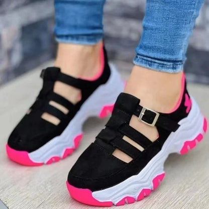 Womens Thick Sole Summer Sandals  Breathable Comfort With Hollow SlipOn Design 2