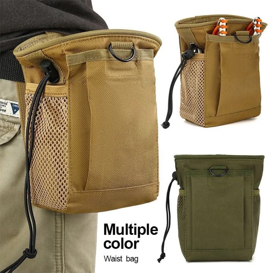 Outdoor Tactical Dump Pouch with 3 to 5L Capacity and MOLLE Compatibility for Waist or Utility Belt Use