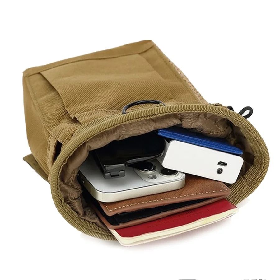 Outdoor Tactical Dump Pouch With 3 To 5L Capacity And MOLLE Compatibility For Waist Or Utility Belt 5