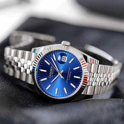 Top Brand CADISEN Men Mechanical Watch Stainless Steel Business Watch Waterproof Luxury Automatic T 3