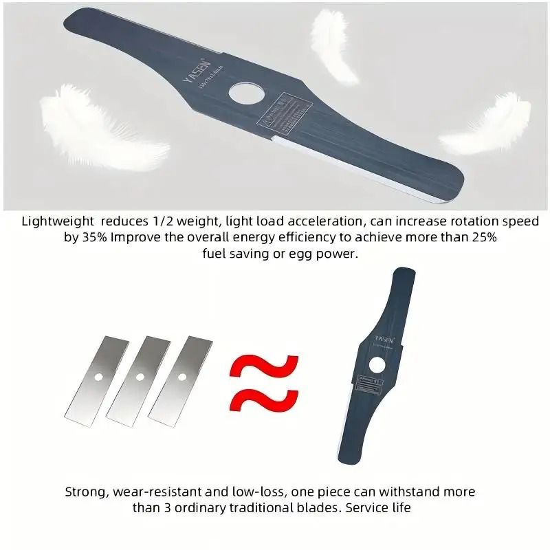 Universal Double Edged Weeder Cutters With Adapter Kit For Lawn Mower 4