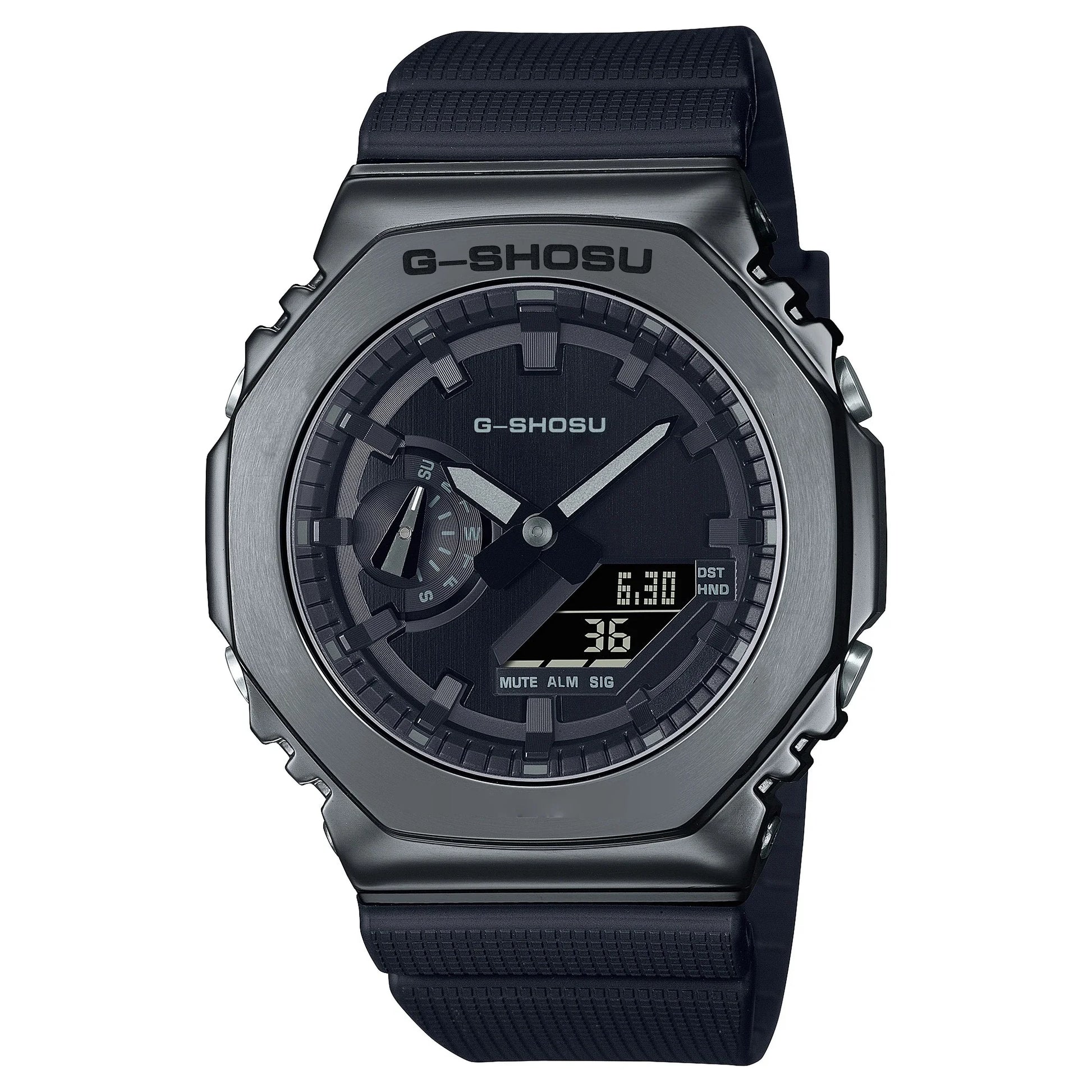 Comic Sport Unisex LED Watch, Dual Display Digital Analog Timepiece, Automatic Hand Lift Light Wrist Watch for Men Women