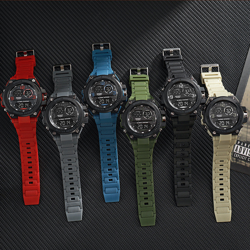 Multifunction Electronic Watches for Men, Waterproof Shockproof Sports Wristwatch, Drop Resistant Durable Design