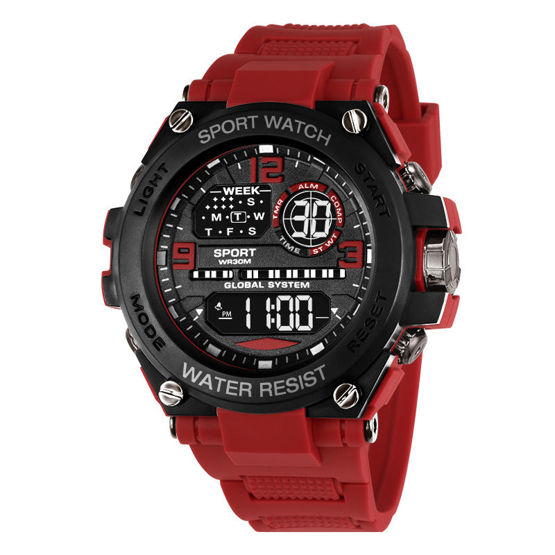 Multifunction Electronic Watches for Men, Waterproof Shockproof Sports Wristwatch, Drop Resistant Durable Design