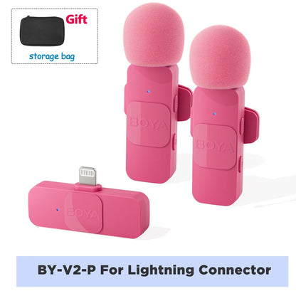 BOYA BY V Wireless Lavalier Microphone For IPhone Android Vlogging Interviews And Live Broadcast 9