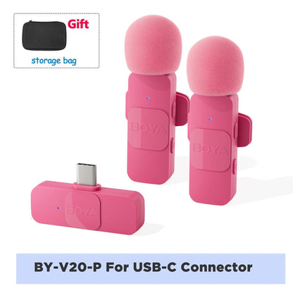 BOYA BY V Wireless Lavalier Microphone For IPhone Android Vlogging Interviews And Live Broadcast 10