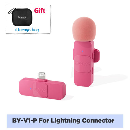 BOYA BY V Wireless Lavalier Microphone For IPhone Android Vlogging Interviews And Live Broadcast 11