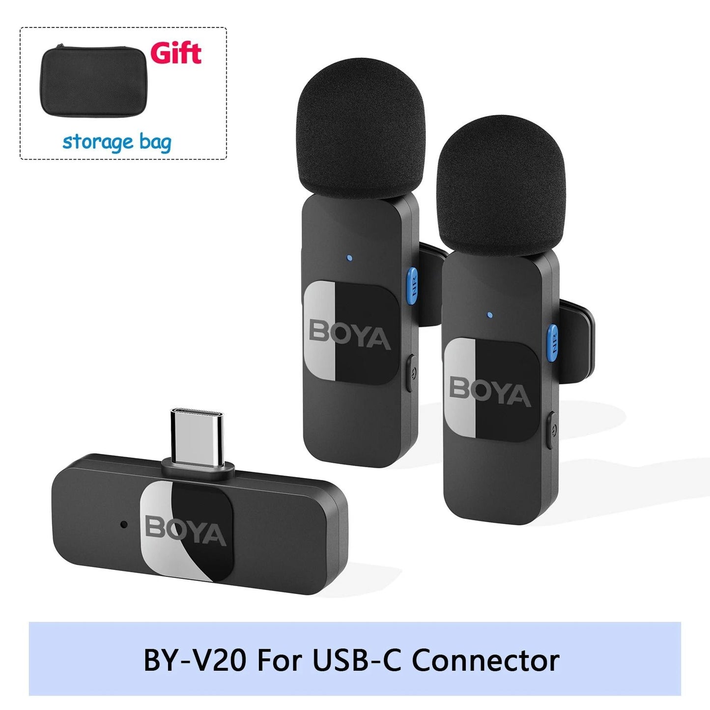 BOYA BY V Wireless Lavalier Microphone For IPhone Android Vlogging Interviews And Live Broadcast 15
