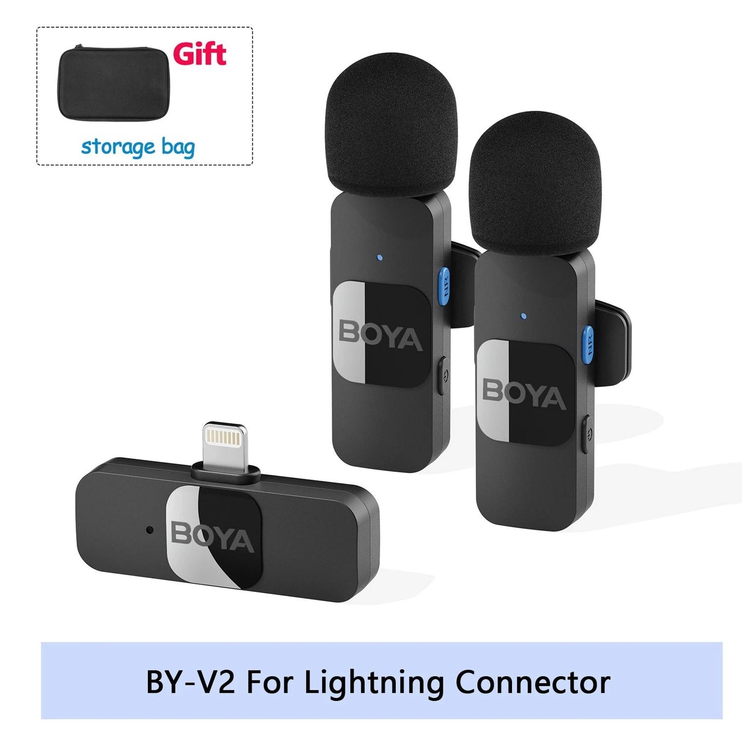 BOYA BY V Wireless Lavalier Microphone For IPhone Android Vlogging Interviews And Live Broadcast 16