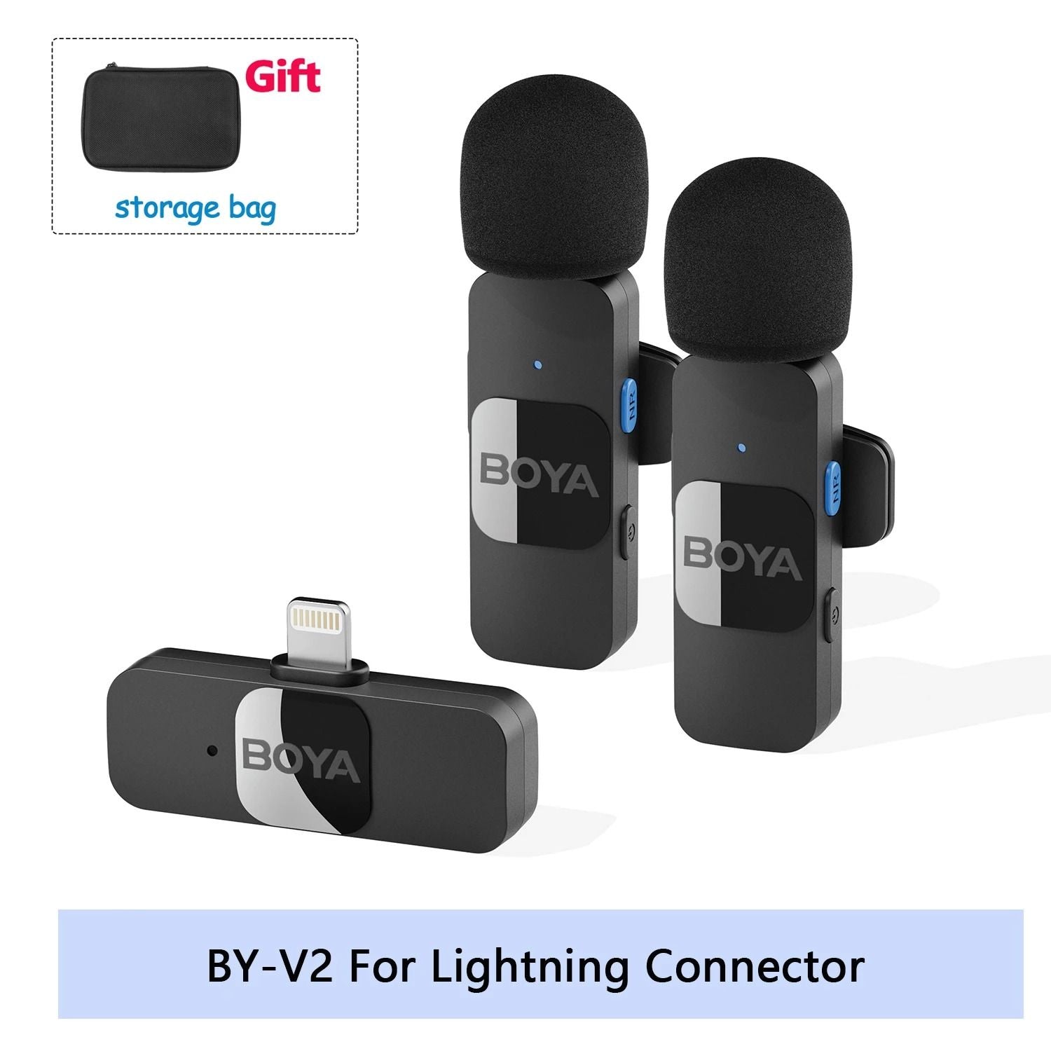 BOYA BY V Wireless Lavalier Microphone For IPhone Android Vlogging Interviews And Live Broadcast 16