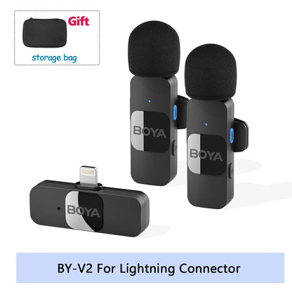 BOYA BY V Wireless Lavalier Microphone For IPhone Android Vlogging Interviews And Live Broadcast 16