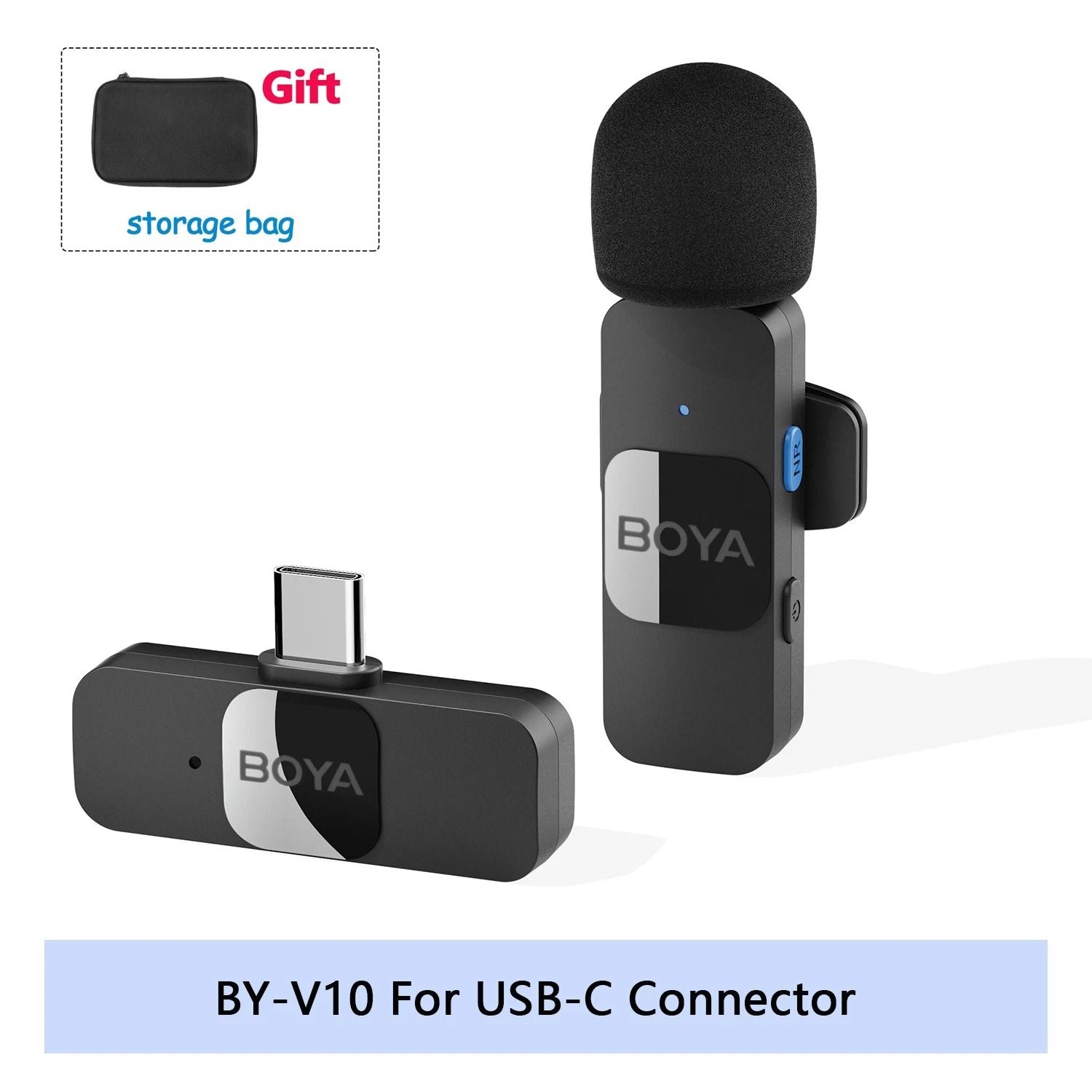 BOYA BY V Wireless Lavalier Microphone For IPhone Android Vlogging Interviews And Live Broadcast 17