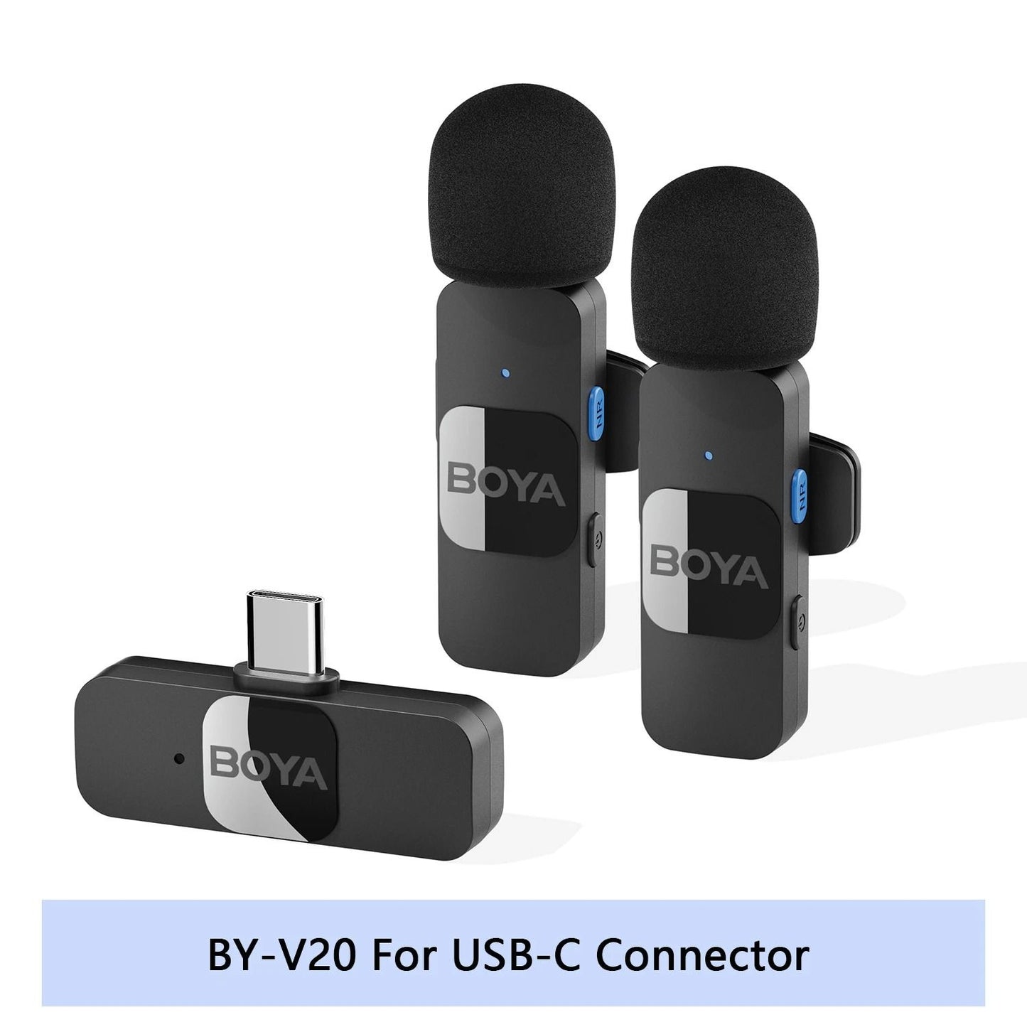 BOYA BY V Wireless Lavalier Microphone For IPhone Android Vlogging Interviews And Live Broadcast 18