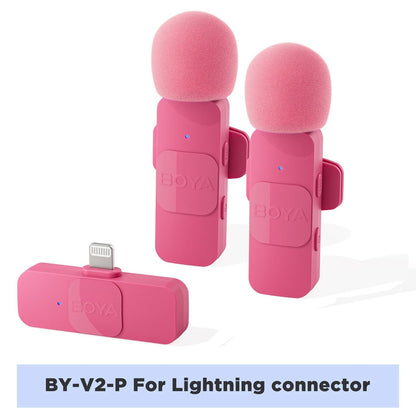 BOYA BY V Wireless Lavalier Microphone For IPhone Android Vlogging Interviews And Live Broadcast 7