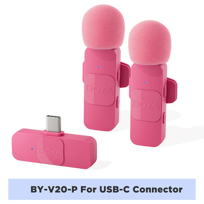 BOYA BY V Wireless Lavalier Microphone For IPhone Android Vlogging Interviews And Live Broadcast 8