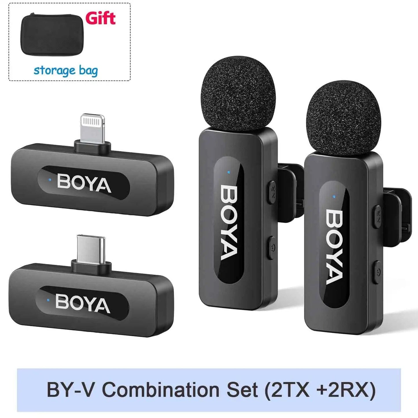 BOYA BY V Wireless Lavalier Microphone For IPhone Android Vlogging Interviews And Live Broadcast 27