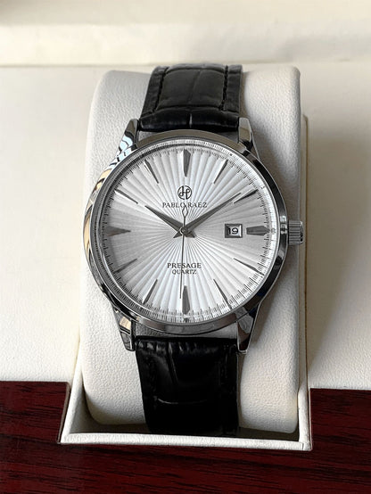 Waterproof Calendar Leather Strap Men Watch, Business Watches Quartz Wristwatches, Elegant Daily Timepiece