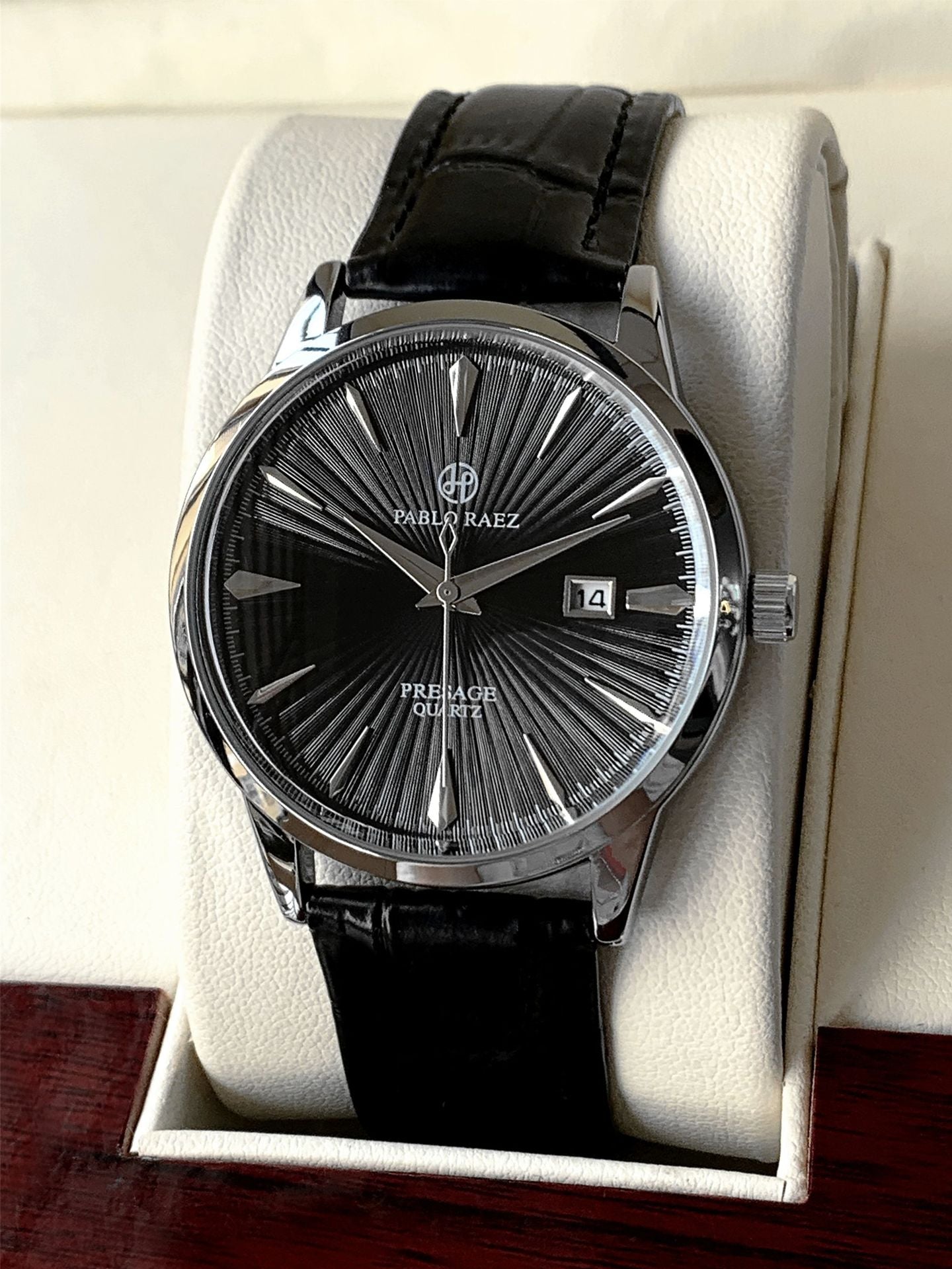 Waterproof Calendar Leather Strap Men Watch, Business Watches Quartz Wristwatches, Elegant Daily Timepiece