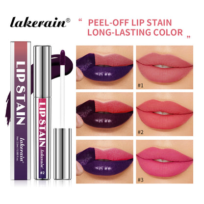 Peel Off Lip Stain Matte Lip Tint for Lips 24H Waterproof Liquid Lipstick, Water Resistant Lip Color, Fade Proof Makeup