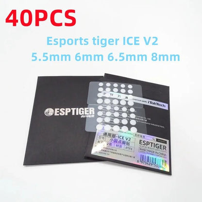 40PCS Esptiger ICE V2 Foot Stickers With Arc Edge For DIY Mouse Grip Precision In Multiple Sizes 3