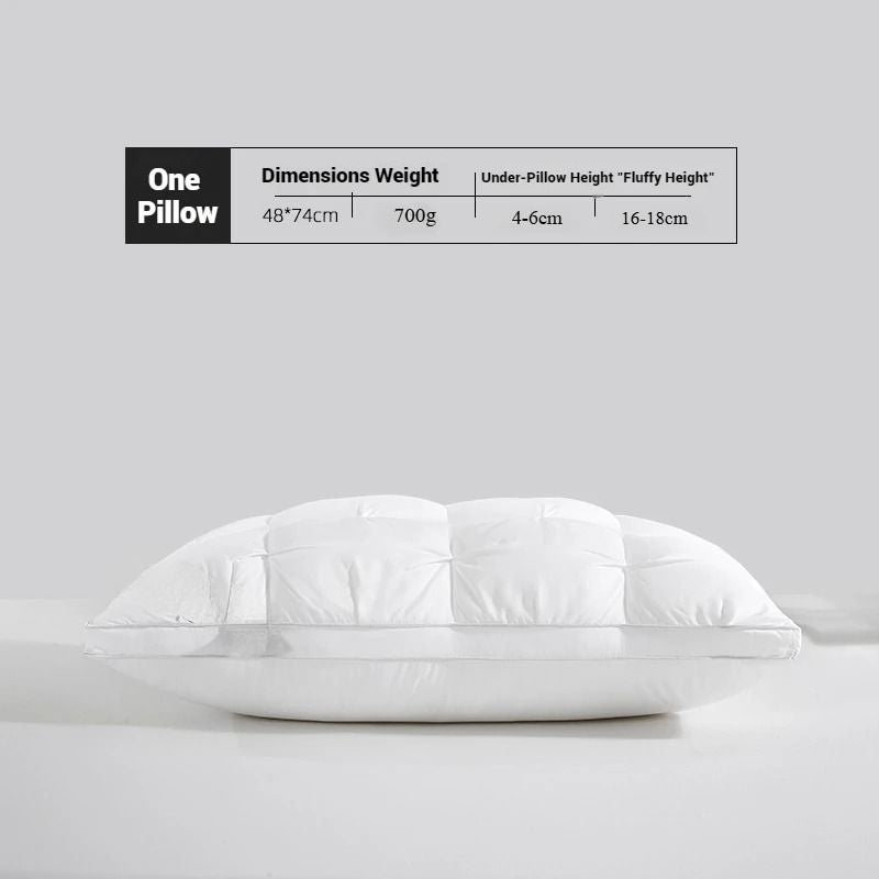 Luxury Hotel Pillow For Sleeping With Soft Bilateral Support And Breathable Three Dimensional Fill 6