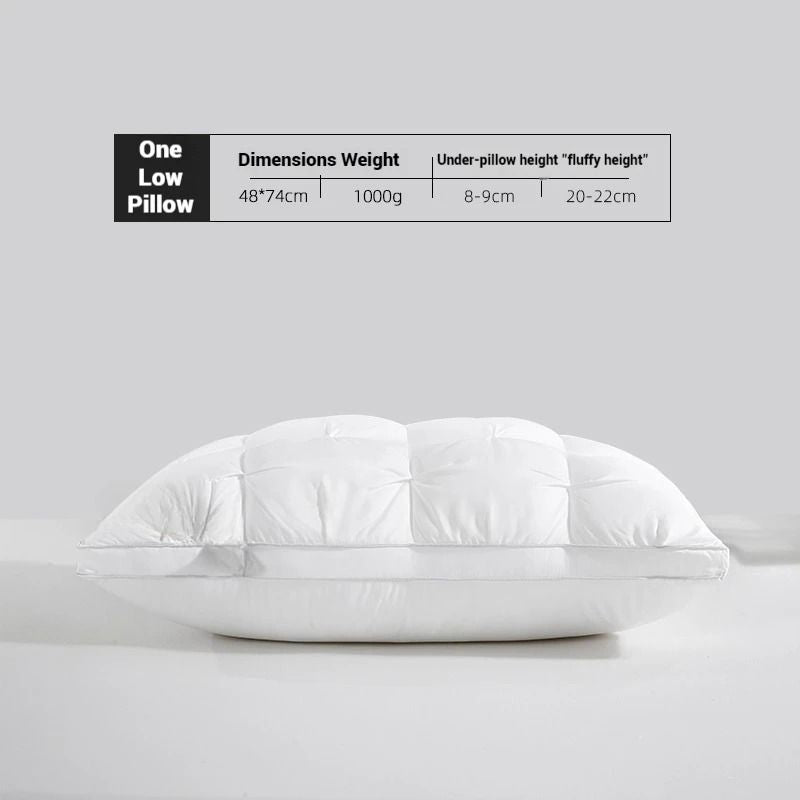 Luxury Hotel Pillow For Sleeping With Soft Bilateral Support And Breathable Three Dimensional Fill 7