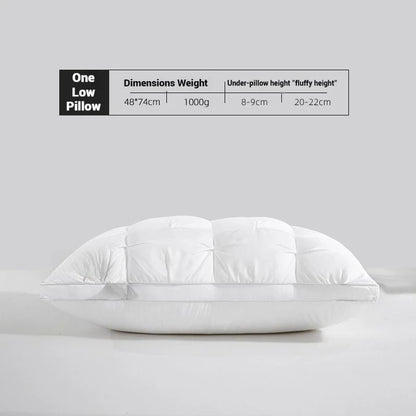 Luxury Hotel Pillow For Sleeping With Soft Bilateral Support And Breathable Three Dimensional Fill 7