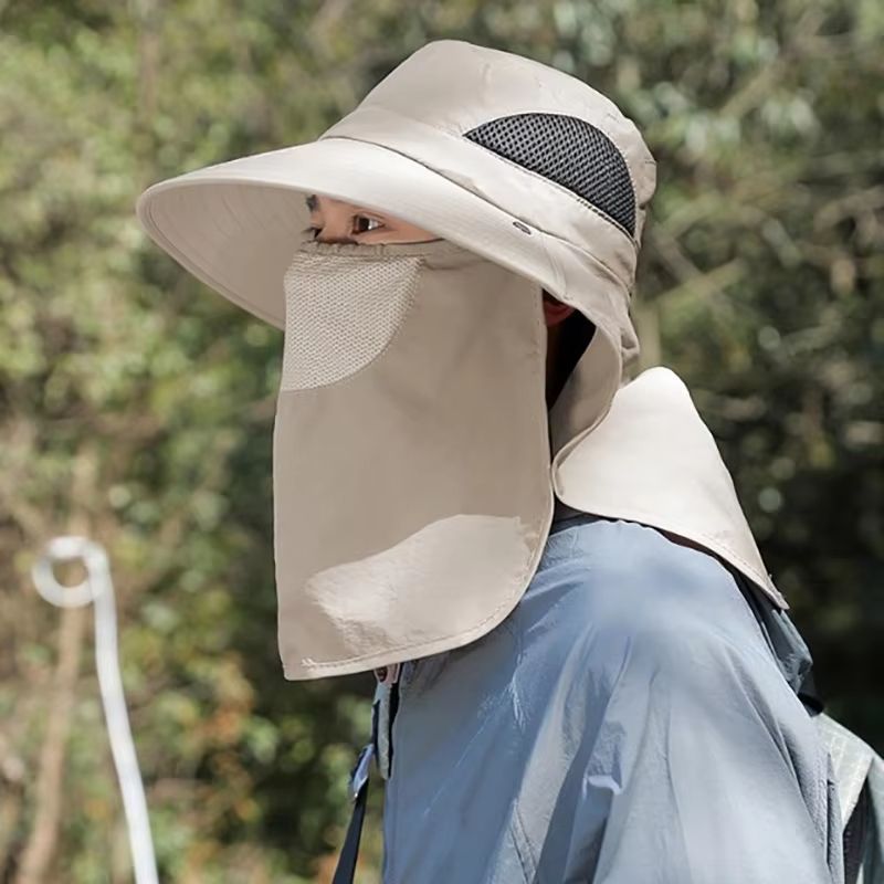 SunGuard Outdoor Fishing Hat With Neck Flap  UV Protection For Hiking  Camping 3