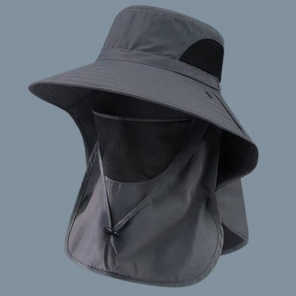 SunGuard Outdoor Fishing Hat With Neck Flap  UV Protection For Hiking  Camping 6