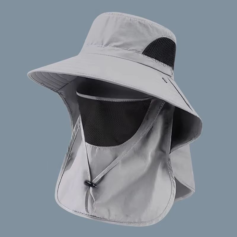 SunGuard Outdoor Fishing Hat With Neck Flap  UV Protection For Hiking  Camping 7