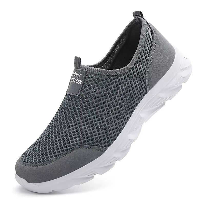 AirStride Mens Mesh Slip On Sneakers Lightweight Breathable Walking And Driving Shoes 8