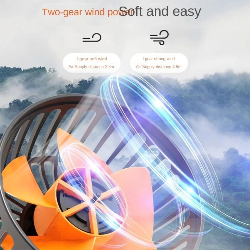 3 Head Adjustable Car And Desk Fan With USB Or 12V 24V Power And Silent Dual Speed Design For Home  2