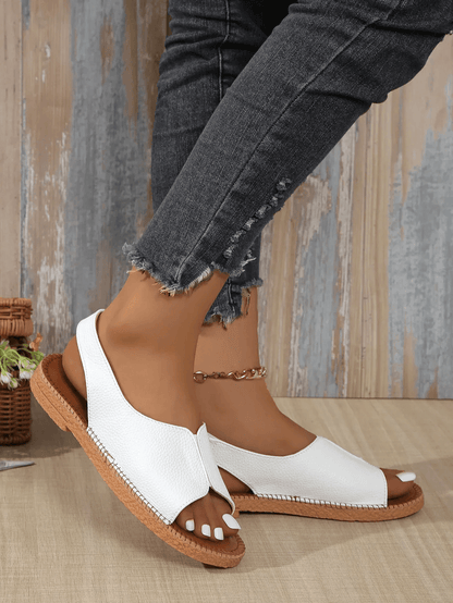 Rome Style Retro Buckle Platform Sandals For Women Lightweight Beach Shoes 5