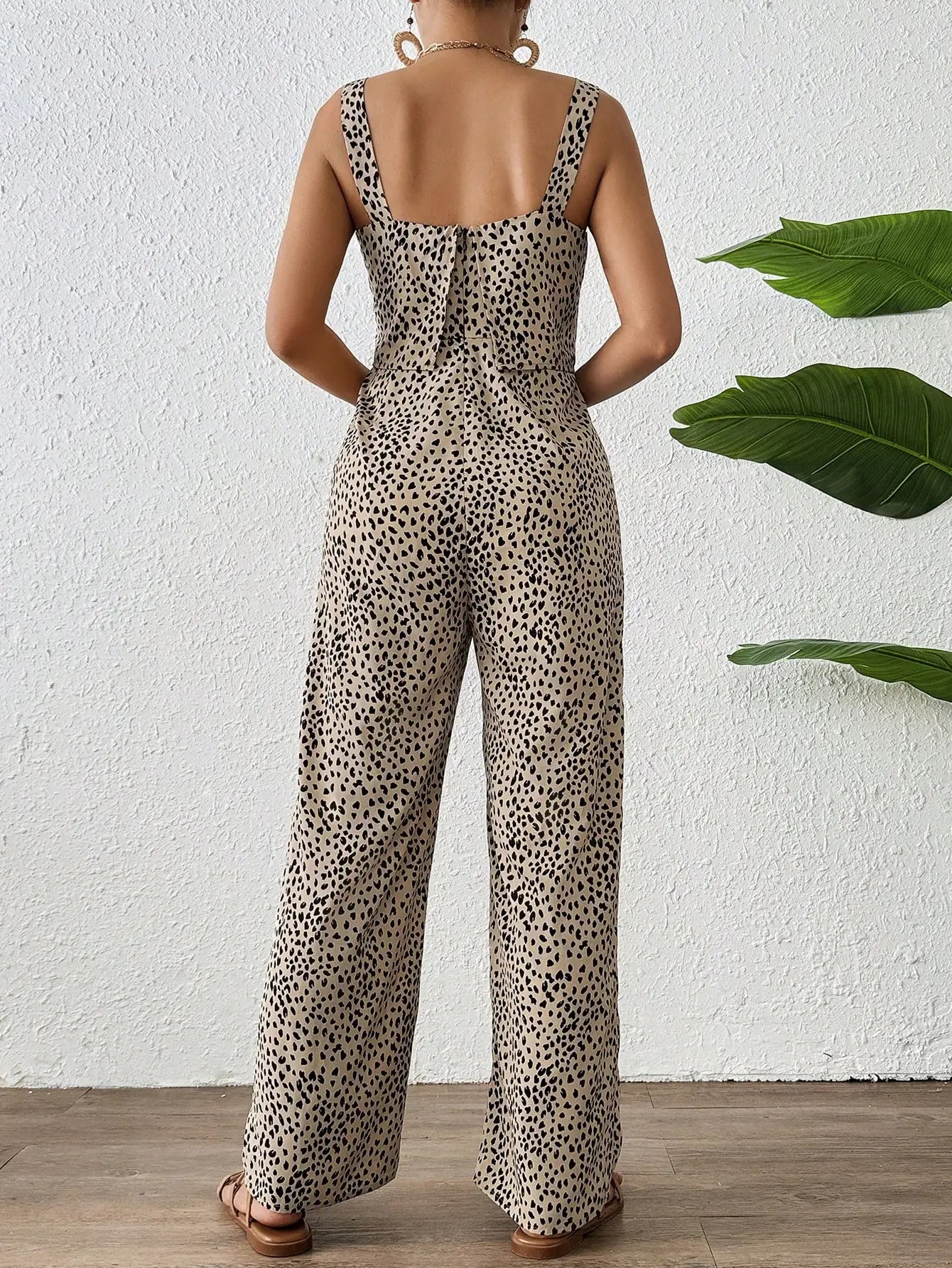 Elegant Casual Womens Romper Edition, Double Strap Printed Romper for Stylish Comfort