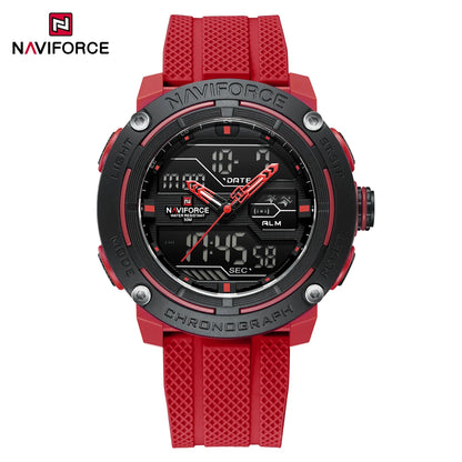 Men Waterproof Sport Watch, Quartz Digital Dual Time Wristwatch, Military Stopwatch Reloj Hombre