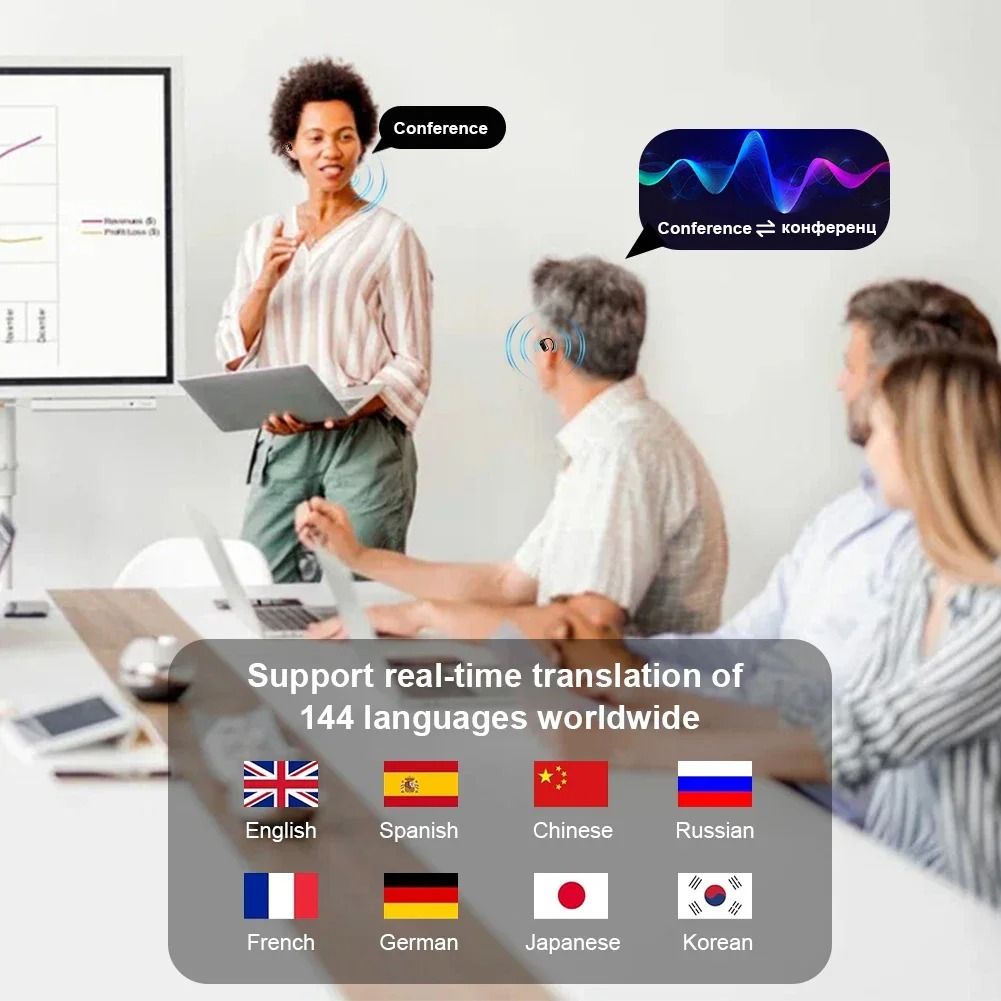 3 In 1 AI Translator Earbuds With Real Time Translation And Noise Cancellation 5