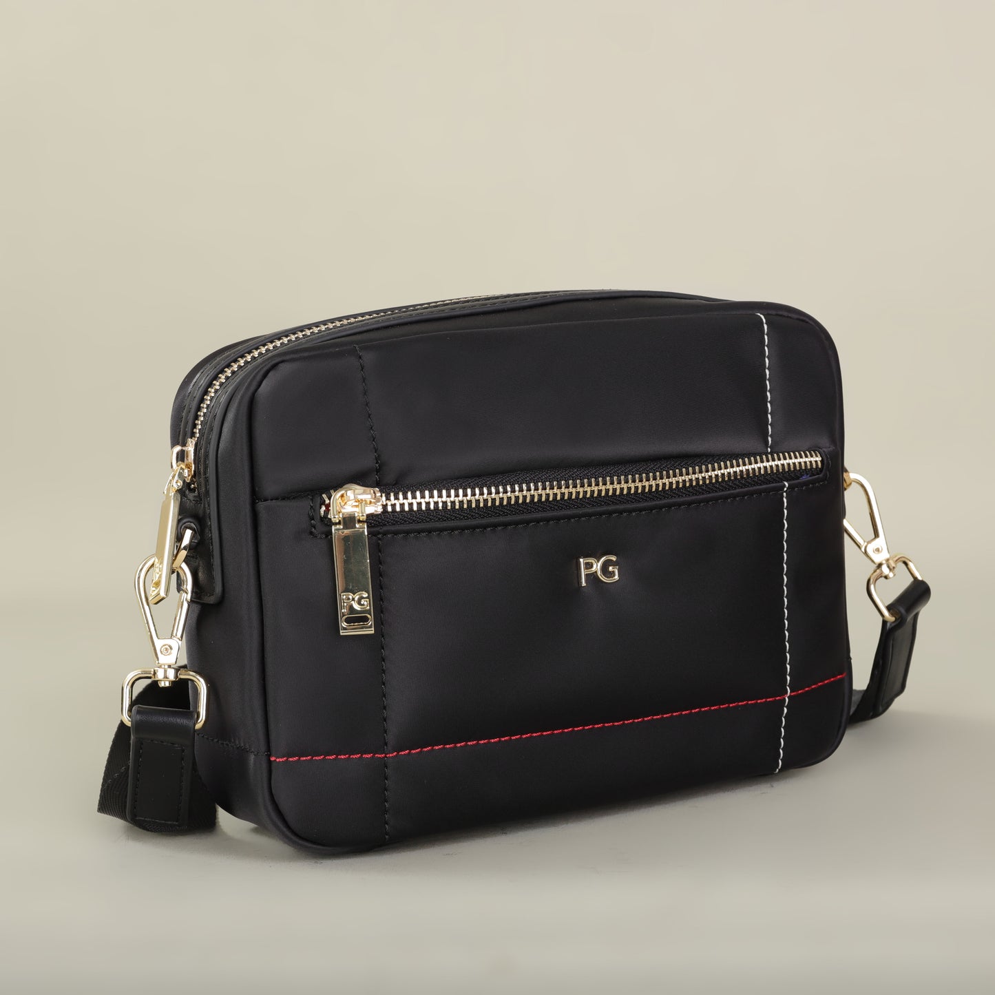 Folding Square Crossbody Bag, Fashion Waterproof PG Nylon Fabric, Lightweight Multi Functional Travel Shoulder Purse