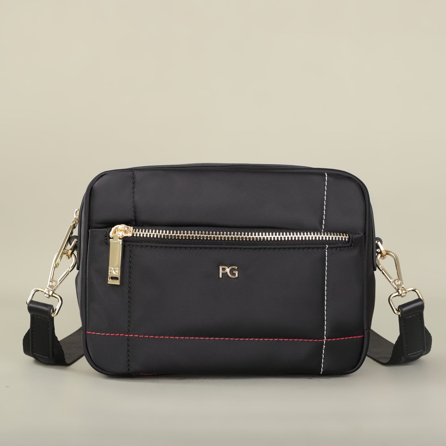 Folding Square Crossbody Bag, Fashion Waterproof PG Nylon Fabric, Lightweight Multi Functional Travel Shoulder Purse