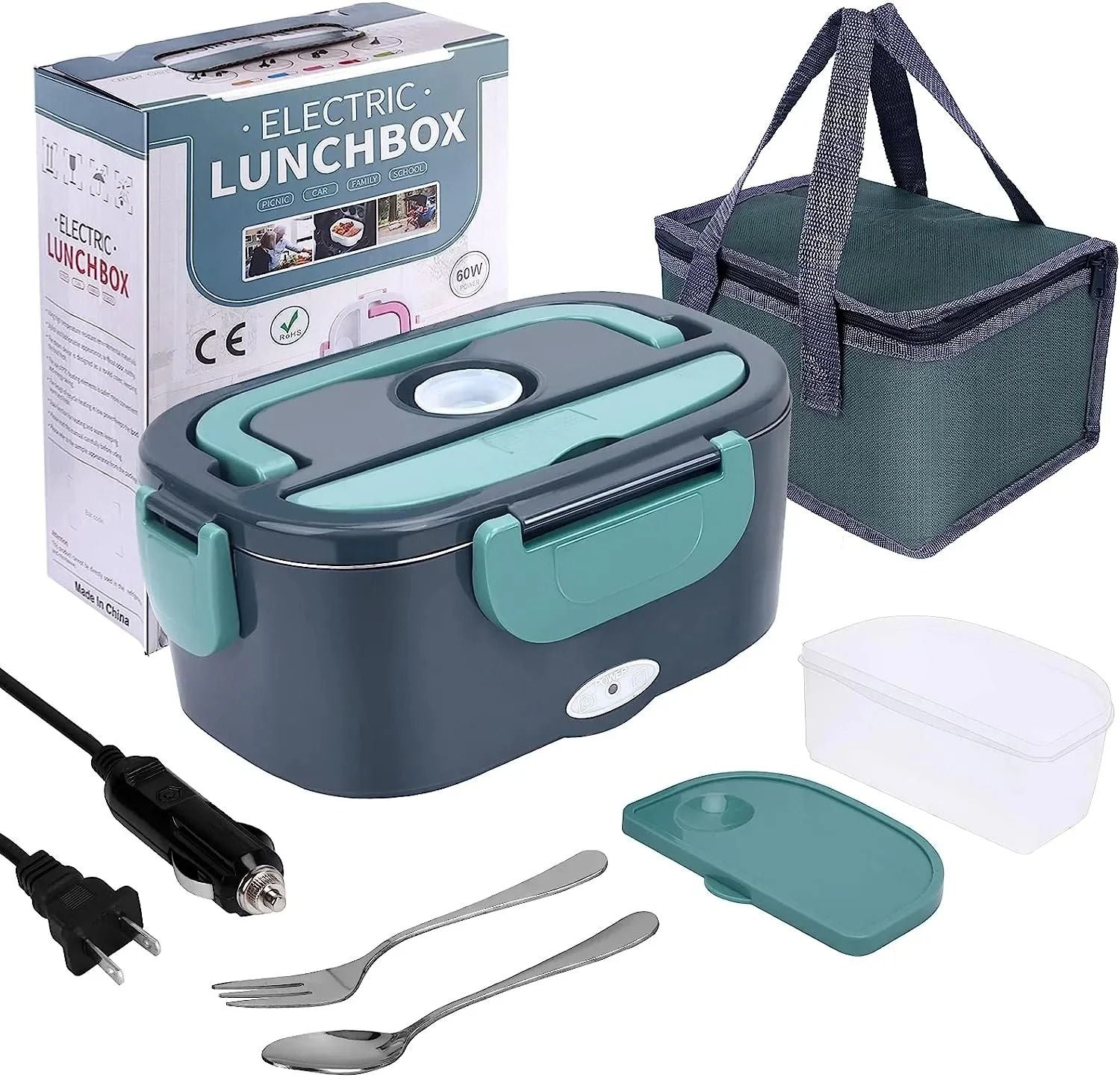 Electric Lunch Box Portable Food Warmer For Car And Home Use 6