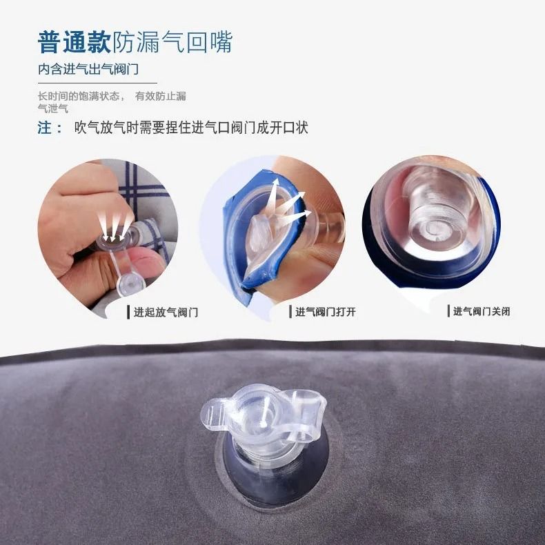 Inflatable Travel Pillow For Side Sleeping In Cars Planes And Trains 3