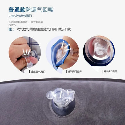 Inflatable Travel Pillow For Side Sleeping In Cars Planes And Trains 3
