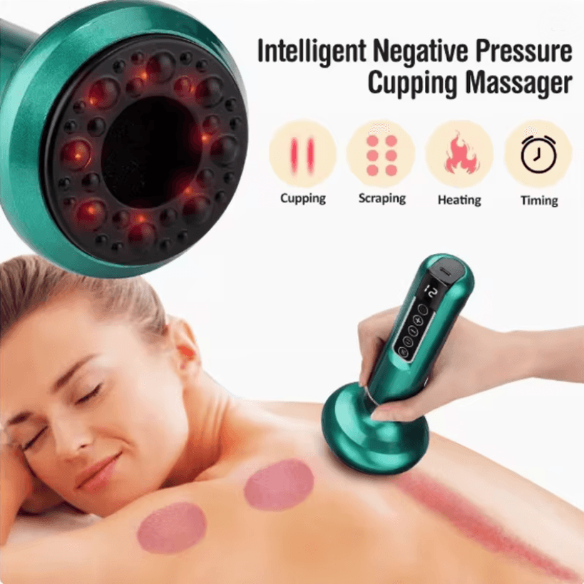 Intelligent Electric Cupping and Scraping Device with Hot Compress