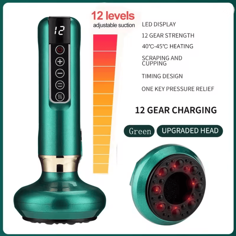 Intelligent Electric Cupping And Scraping Device With Hot Compress 4