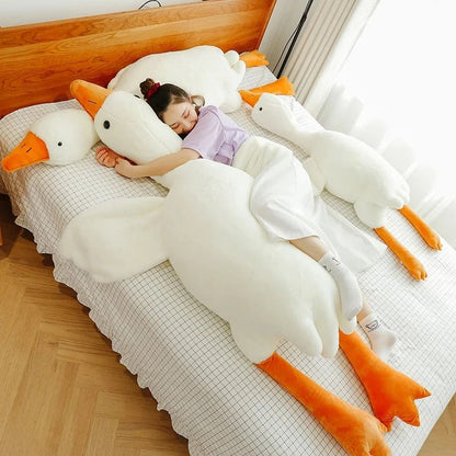 Lovely Big White Goose Plush Pillow 1