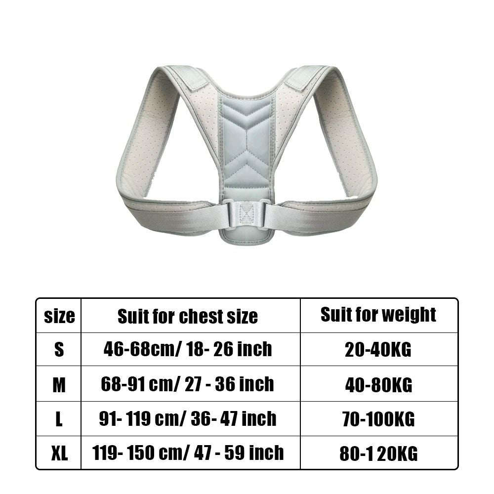Adjustable Back Posture Corrector With Neck Brace 5