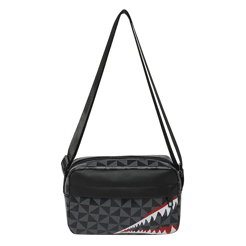 Creative Shark Mouth Crossbody Bag, Simple Coin Purse, Casual Fashion Mobile Phone Bag, Small Square Shoulder Purse