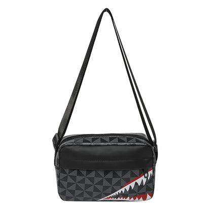 Creative Shark Mouth Crossbody Bag, Simple Coin Purse, Casual Fashion Mobile Phone Bag, Small Square Shoulder Purse