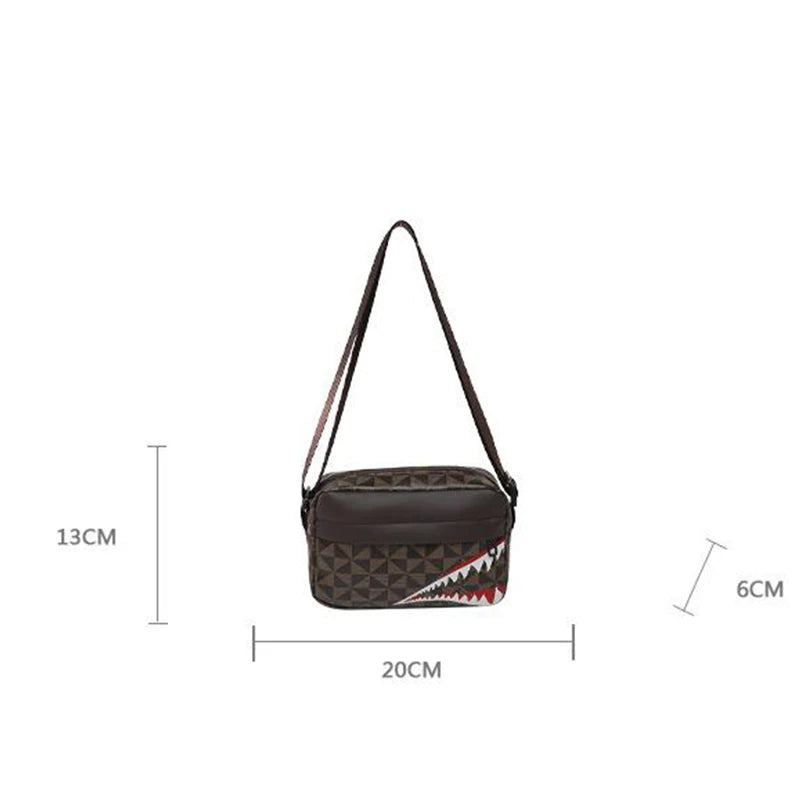 Creative Shark Mouth Crossbody Bag, Simple Coin Purse, Casual Fashion Mobile Phone Bag, Small Square Shoulder Purse