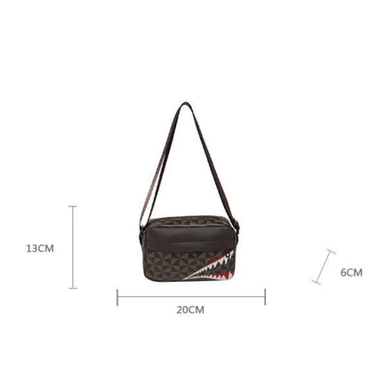 Creative Shark Mouth Crossbody Bag, Simple Coin Purse, Casual Fashion Mobile Phone Bag, Small Square Shoulder Purse